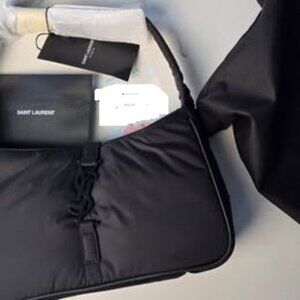 YSL LE 5 A 7 HOBO BLACK SHOULDER BAG